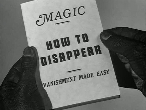 how to disappear guide